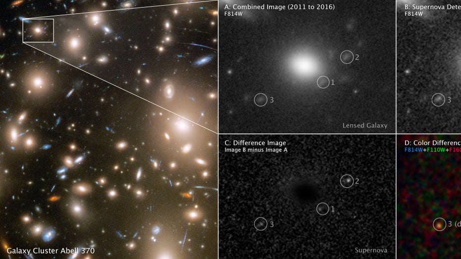 Hubble-Teleskop gelingen seltene Bilder von explodierendem Stern