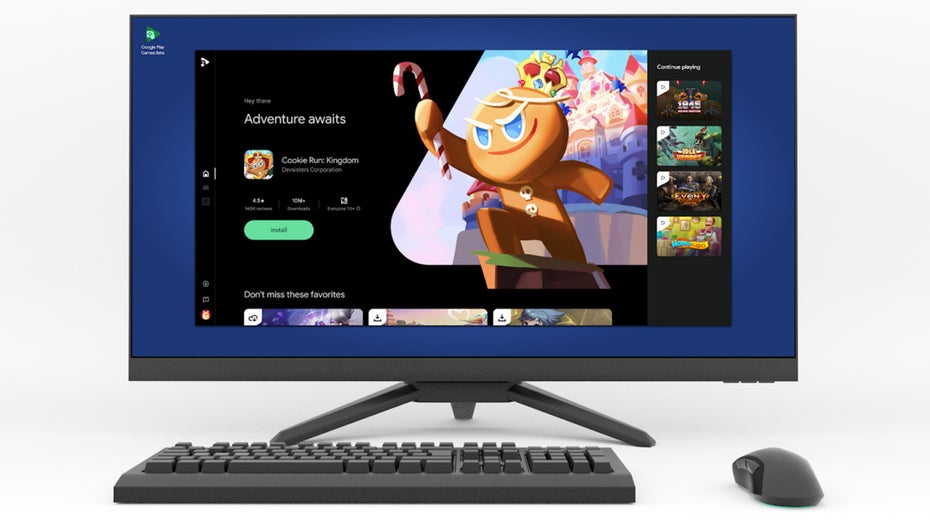 Play Store: Google-Games jetzt in mehr Ländern auf dem PC verfügbar