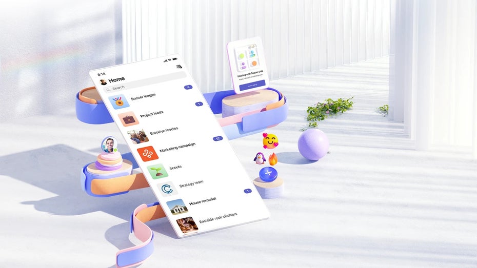 Microsoft hat Teams mit dem Feature-Paket „Communities“ ausgestattet, um Gruppen zu helfen. (Grafik: Microsoft) Microsoft: Neue Community-Funktionen in Teams sollen Gruppen und Vereine locken