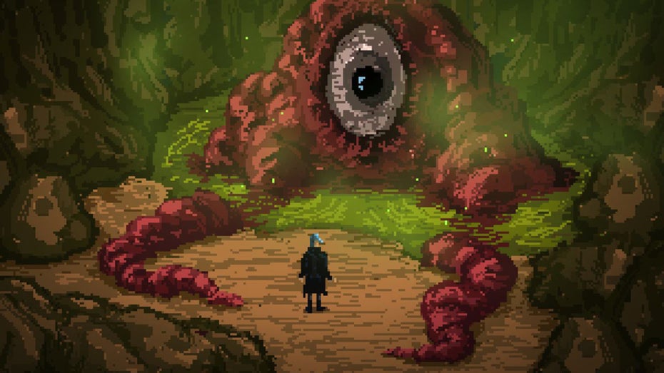 Immersion zieht die Spieler:innen direkt in die Welt hinein. Es geht um Optik, Klang, Atmosphäre und manchmal auch um sowas wie Authentizität. Death Trash schafft es auch mit einfacheren Mitteln, diesen Effekt herzustellen. (Abbildung: Crafting Legends) Immersion in Games: Was Entwickler wirklich damit meinen