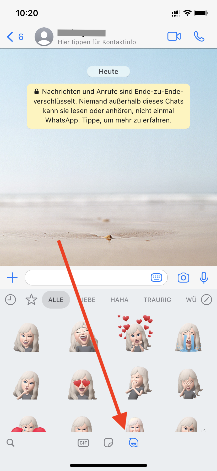 Avatar do Whatsapp com reações diferentes