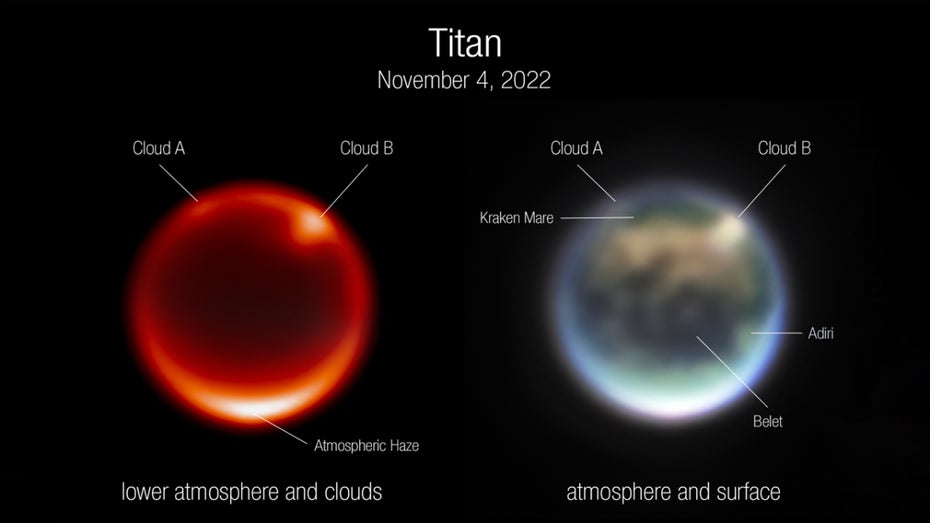 James Webb: Neues Foto von Saturn-Mond Titan fasziniert Wissenschaftler James Webb: Neues Foto von Saturn-Mond Titan fasziniert Wissenschaftler