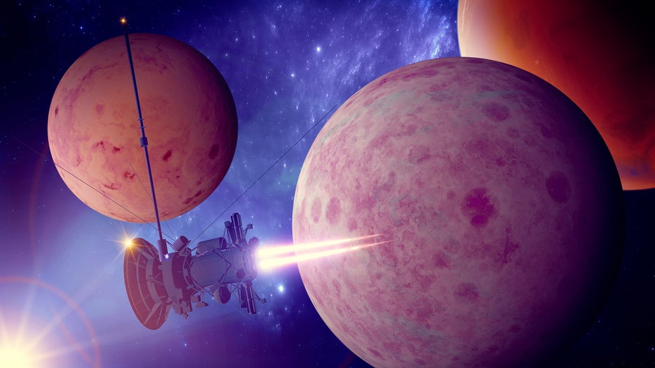Wie könnte die erste Alien-Sonde aussehen? (Grafik: Shutterstock / Naeblys) Erste Alien-Sonde im Sonnensystem ist wahrscheinlich hoch entwickelt – laut Wissenschaftler
