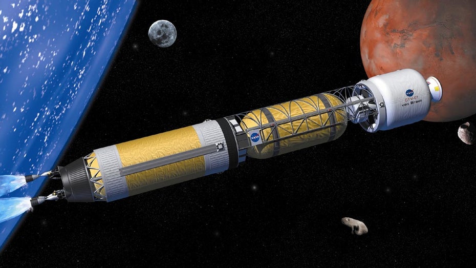 Nasa: Neuer Nuklearantrieb soll Rakete in 45 Tagen zum Mars bringen