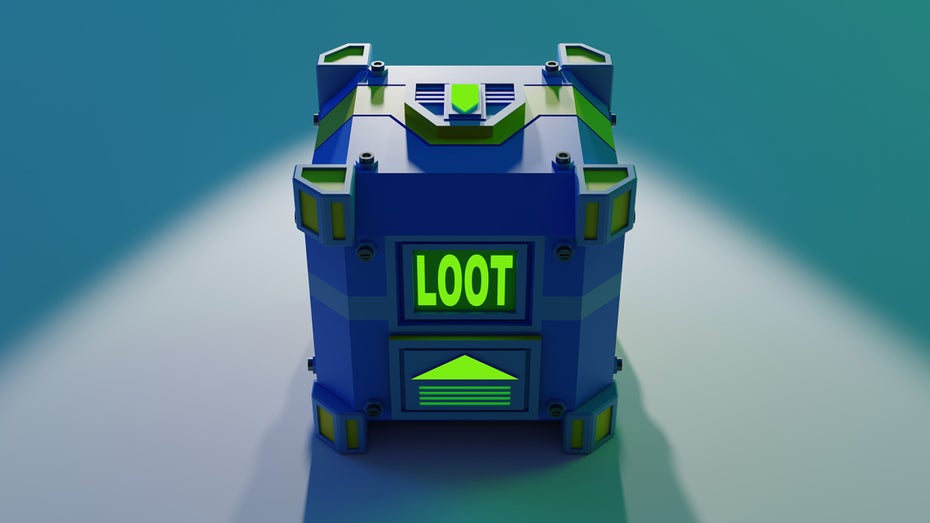 Lootboxen sind umstritten. (Foto: Shutterstock / Stigward) EU-Parlament will Kinder vor Pay-to-Win-Mechaniken schützen