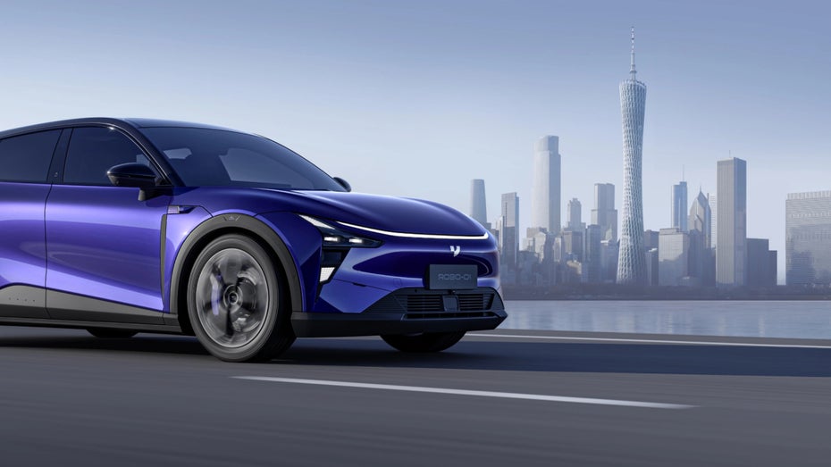 Der Robo-01 ist das erste Modell der Baidu-Tochter Jidu. Der Nachfolger steht schon in den Startlöchern. (Bild: Jidu) So sehen die smarten Elektroautos Robo-01 und Robo-02 von Baidu aus