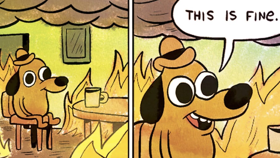 Passender denn je: „This is fine“-Meme feiert 10. Geburtstag