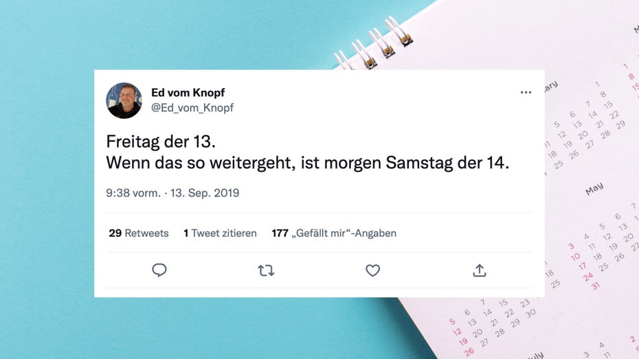 Freitag, der 13. – witzige Tweets, die dir zeigen: Was soll schon passieren? Freitag, der 13. – witzige Tweets, die dir zeigen: Was soll schon passieren?