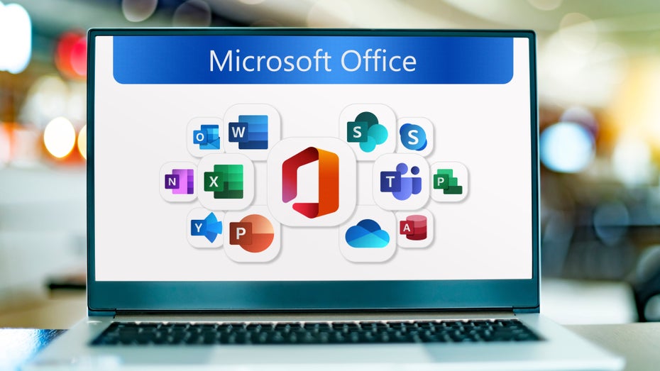 Computer mit Microsoft-Office-Apps. (Bild: Shutterstock/Monticello)