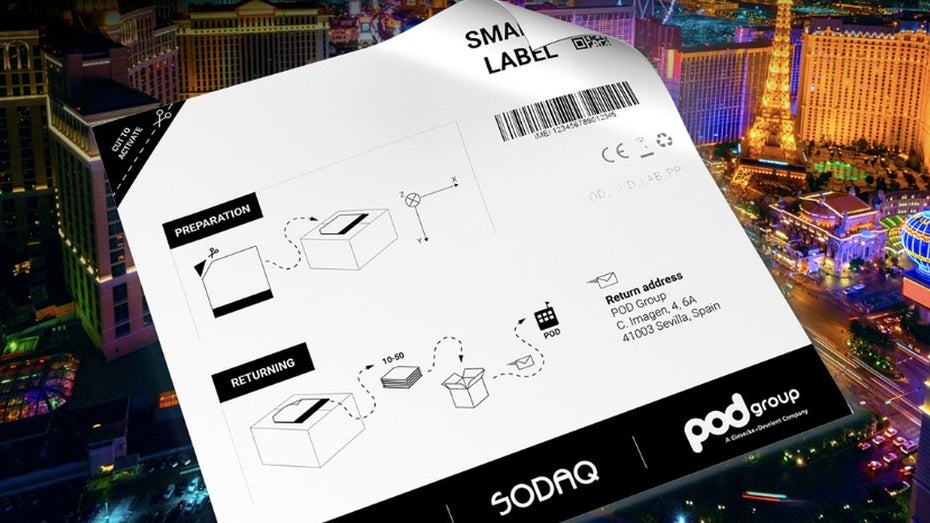 Dieser smarte Versandaufkleber verrät, wo das Paket bleibt – und ob die Ware frisch ist