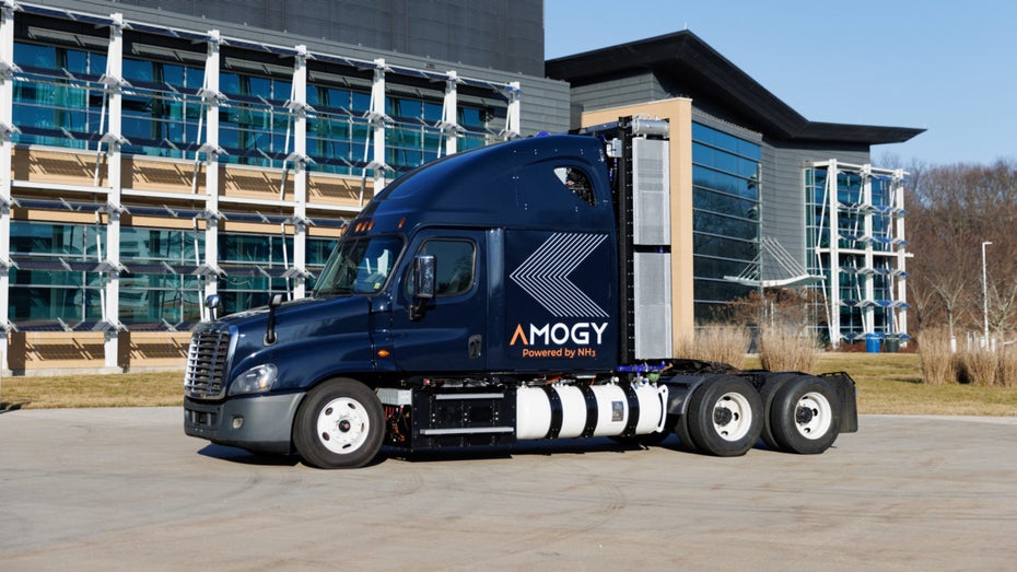 Der Ammoniak-Truck besitzt viele Vorteile zur herkömmlichen Wasserstoff-Technologie, aber auch entscheidende Nachteile. (Foto: Amogy) Genauso viel Power wie Tesla Semi: Ammoniak-Lkw vorgestellt