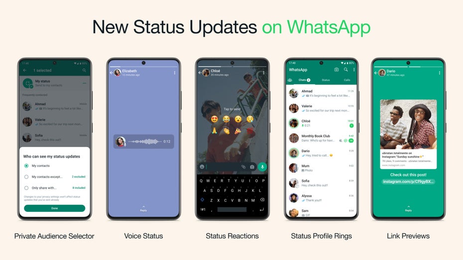 Whatsapp setzt auf Sprach-Status: Neue Funktion ab sofort verfügbar
