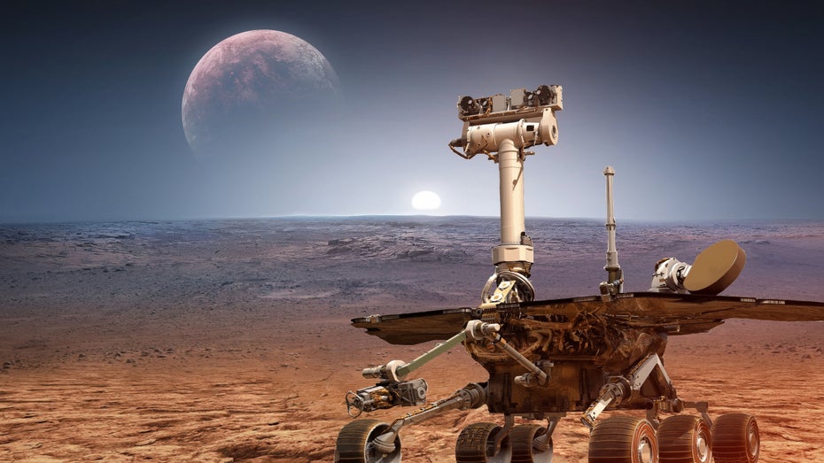 Curiosity-Rover findet metallischen Meteorit auf dem Mars Curiosity-Rover findet metallischen Meteorit auf dem Mars