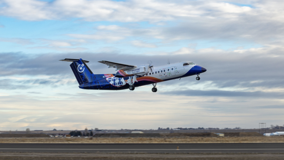 Das Regionalflugzeug mit einem Triebwerk von Universal Hydrogen überstand den ersten Testflug problemlos – viele weitere sollen folgen. (Bild: Universal Hydrogen) Testflugzeug von Universal Hydrogen (Bild: Universal Hydrogen)