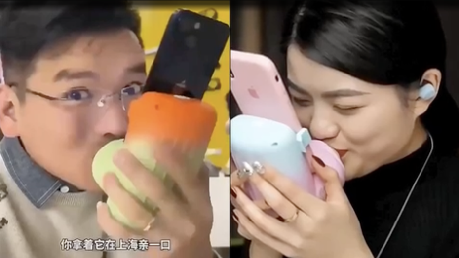 Würdest du diese Lippen küssen? Startup aus China erfindet Kuss-Device fürs Smartphone