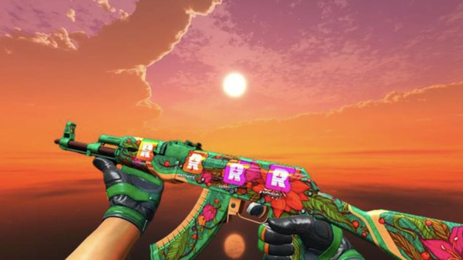 Auf jeden Fall auffällig: Der „Wild Lotus“-Skin. (Bild: Valve) Sammler kauft Counter-Strike-Skin für 160.000 Dollar