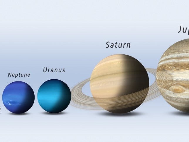 Planet Erde im Vergleich zum Mars