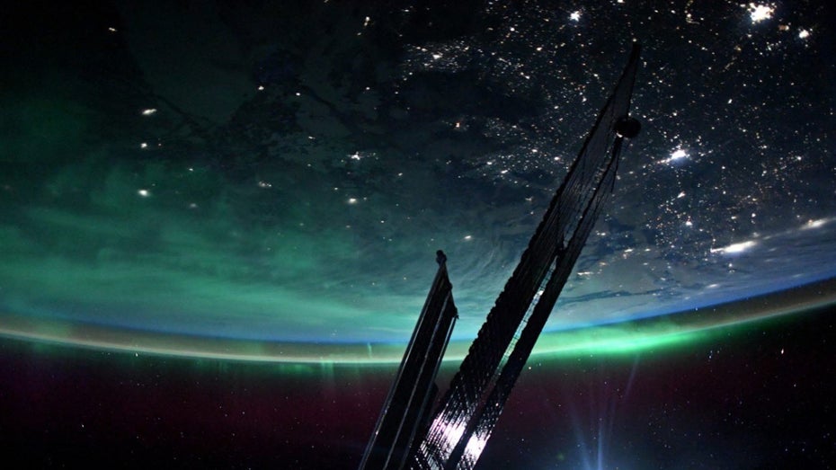 So sehen Polarlichter von der ISS aus