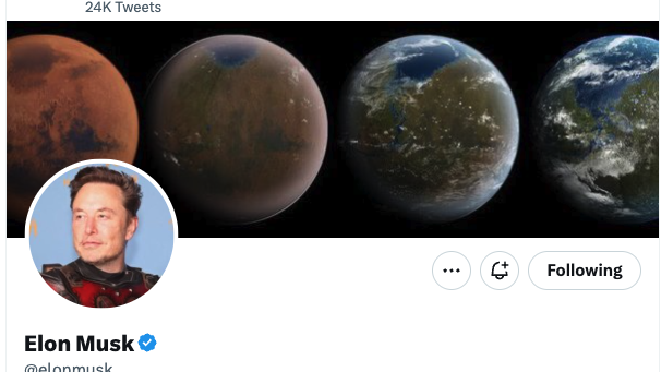 Elon Musk bei Twitter: Am 30. März 2023 hat er 133 Millionen Follower:innen. (Screenshot: Twitter/t3n) Mehr als 133 Millionen Follower bei Twitter: Musk überholt Ex-US-Präsident Obama
