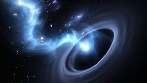 Schwarze Löcher „rülpsen” zerstörte Sterne Jahre später wieder aus