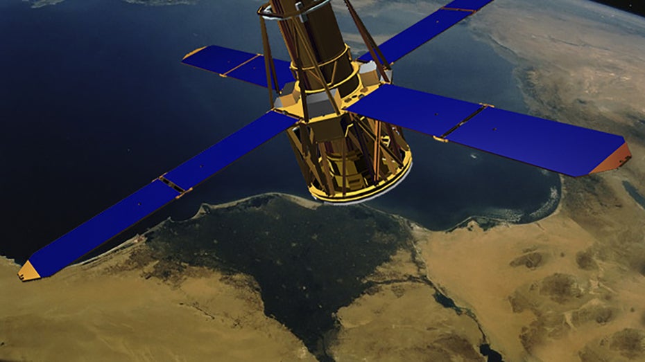 Eine Illustration des RHESSI-Teleskops, welches abstürzen wird. (Bild: DPA) Altes Nasa-Teleskop fällt Donnerstagnacht auf die Erde