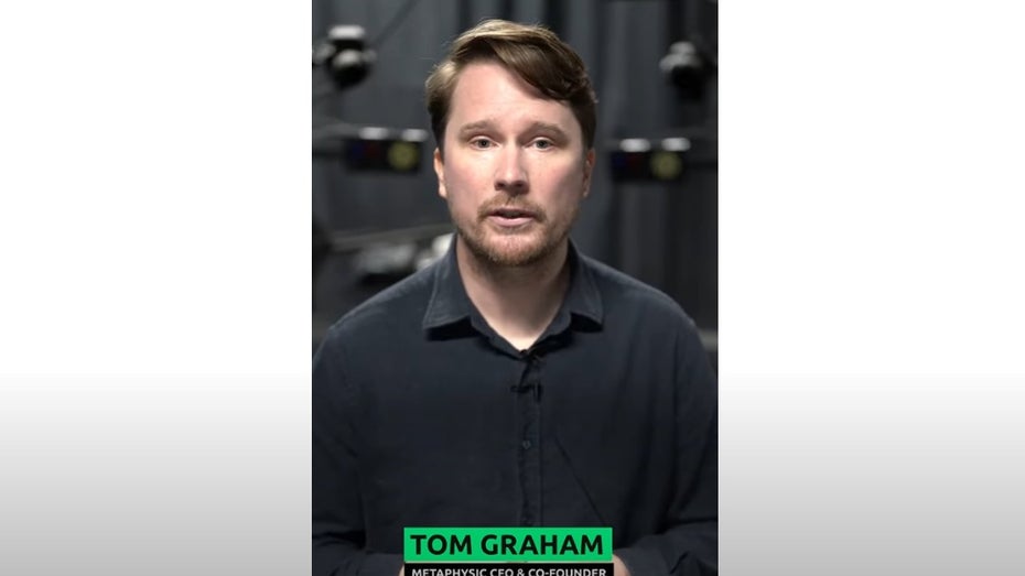 KI-Konterfei des Metaphysic-CEO Tom Graham. (Screenshot: Metaphysic, t3n) Metaphysic-CEO KI Urheberrecht