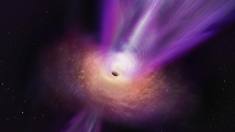 Schwarzes Loch und kosmischer Jet: Forschern gelingt einmalige Aufnahme Schwarzes Loch und kosmischer Jet: Forschern gelingt einmalige Aufnahme