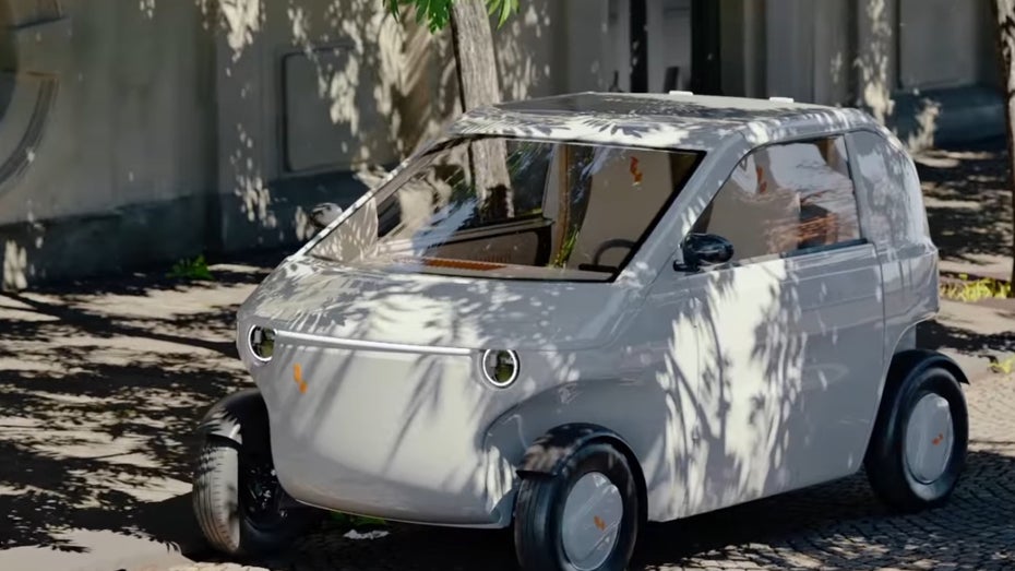 Luvly O: Mini-Stromer aus Schweden. (Screenshot: Luvly, t3n) Luvly O E-Auto
