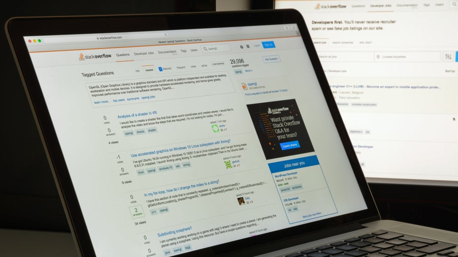 Auch Stack Overflow will von KI-Machern Geld sehen. (Foto: Casimiro PT / Shutterstock.com) Nach Reddit-Vorstoß: Auch Stack Overflow will Geld von KI-Entwicklern