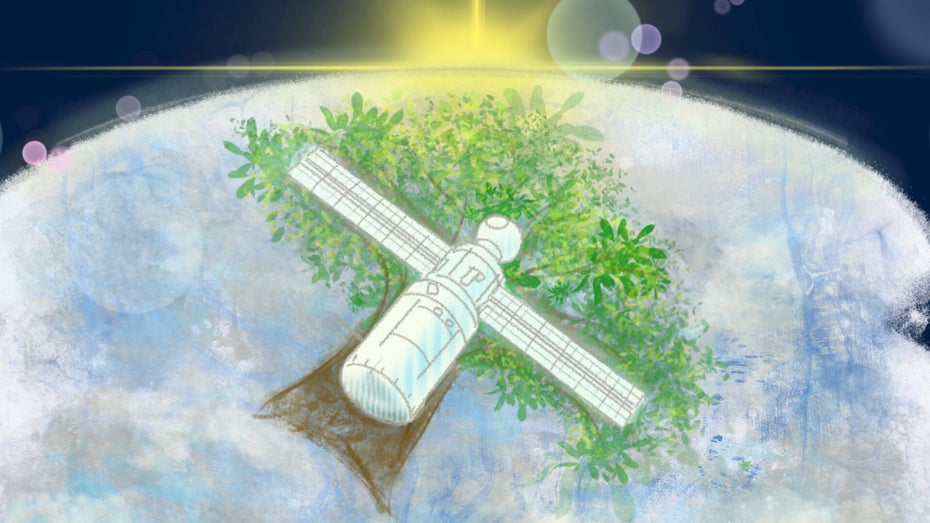 Holzsatelliten stellen eine nachhaltige Alternative dar. (Screenshot: Universität Kyoto) Nachhaltige Raumfahrt: Wissenschaftler planen Einsatz von Holzsatelliten
