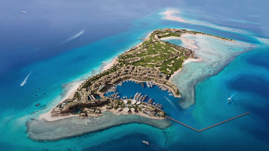 Neoms Luxus-Insel Sindalah soll ein Paradies für die Yacht-Community werden.