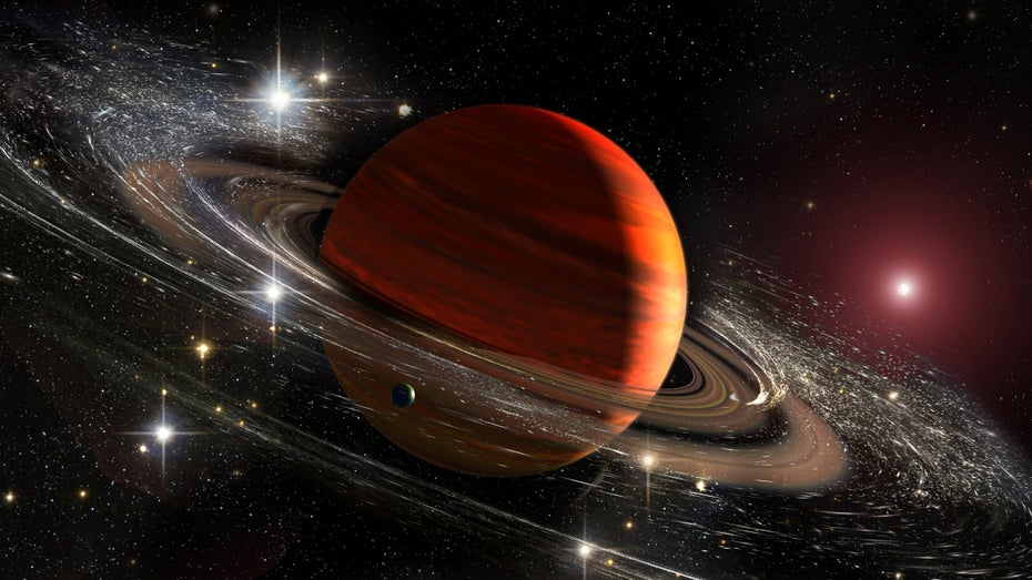 Saturn: Ringe verschwinden im Mai 2025 – vorübergehend – aus unserem Sichtfeld. (Bild: Elena11/Shutterstock) Saturn Ringe