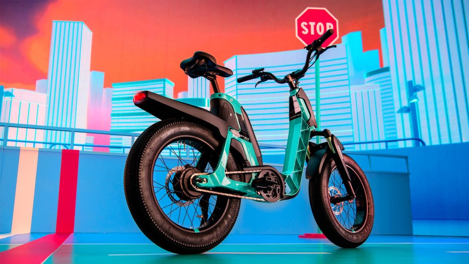 Das E‑Bike von Yamaha ist fesch. (Foto: Yamaha) Yamaha stellt neue E‑Bikes in Mopedoptik vor