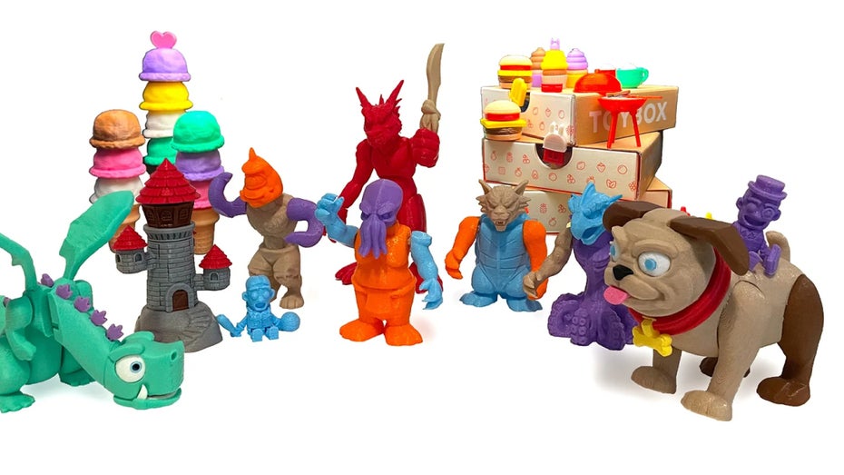 Toybox bietet im Plus-Abo spezielle Premium-Figuren zum Ausdrucken an. (Bild: Toybox) Ein Spielzeug, um Spielzeug zu machen: Dieser 3D-Drucker ist für Kinder