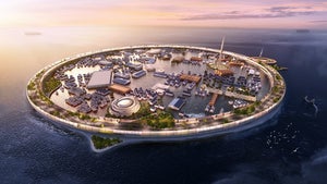 Dogen City: Schwimmende Stadt der Zukunft soll einen Raketenstartplatz haben