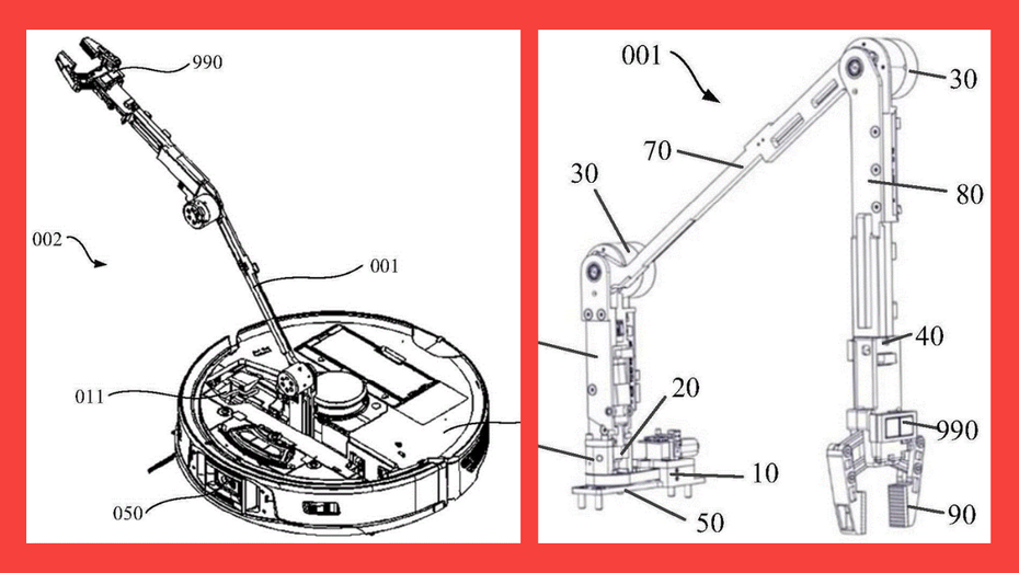 Roborock-Patent: Saugroboter mit Greifarm kann Hindernisse bewegen