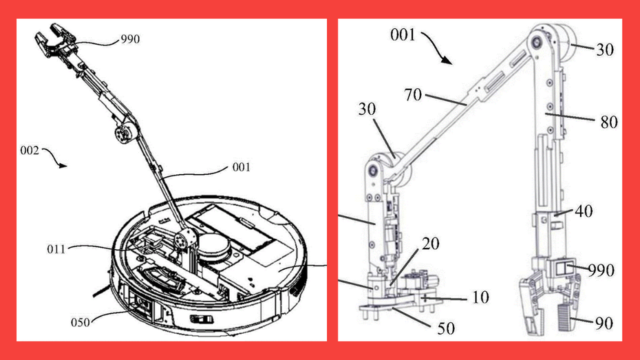 Roborock-Patent: Saugroboter mit Greifarm kann Hindernisse bewegen Roborock-Patent: Saugroboter mit Greifarm kann Hindernisse bewegen