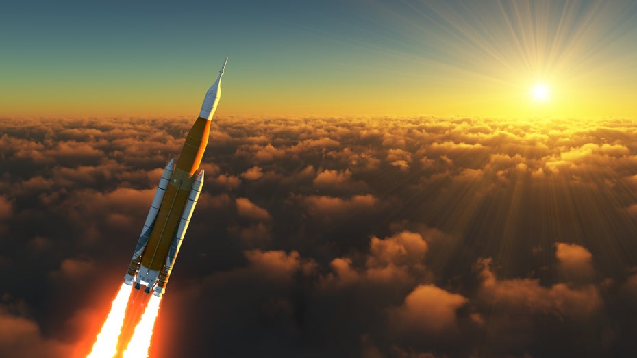 500 Sekunden: So lange muss der Antrieb der SLS-Rakete bei den Artemis-Missionen mindestens brennen. (Bild: 3Dsculptor/Shutterstock) Nasa erreicht mit neuen SLS-Raketentriebwerken wichtigen Meilenstein