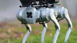 Der Hit für Hausmeister: Hier kommt der Roboterhund mit Flammenwerfer