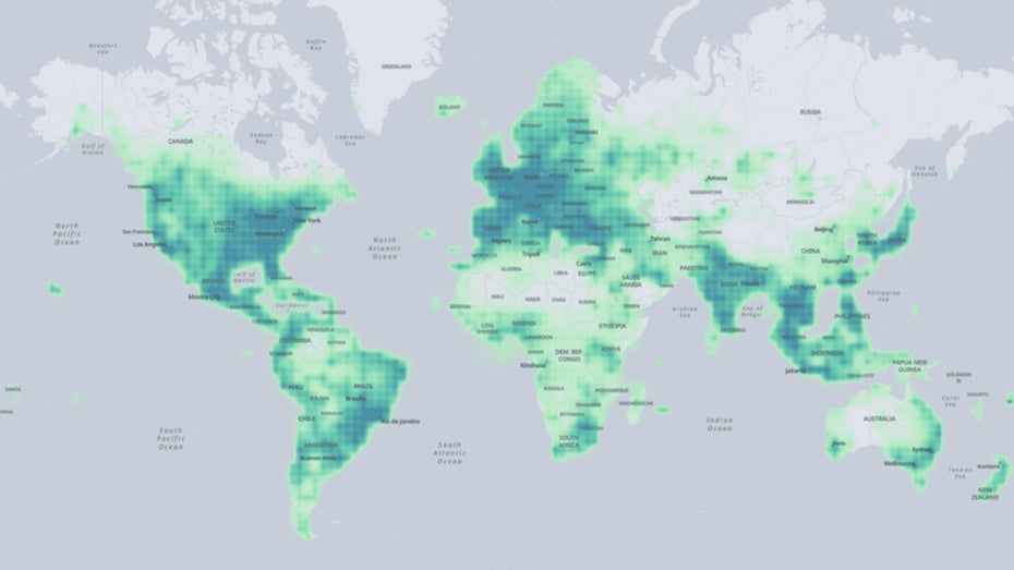Der Datensatz hat Daten aus der ganzen Welt. (Grafik: Overture Maps Foundation) Google Maps’ Open-Source-Konkurrent startet mit erstem Datensatz