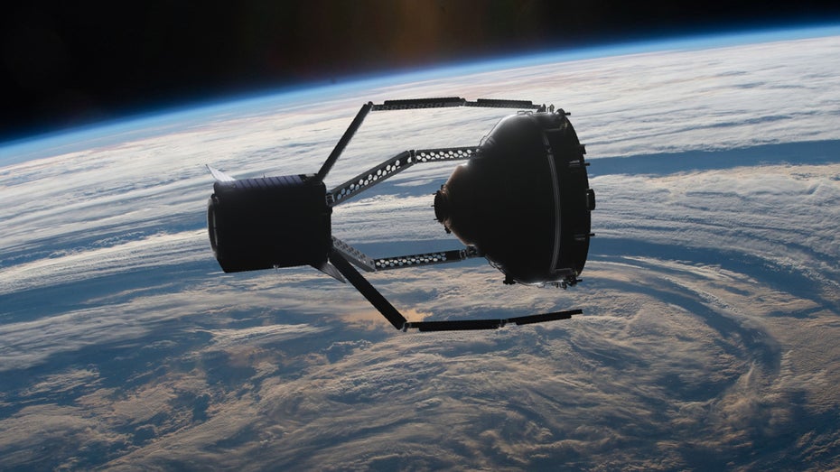 So könnte die Aufräumaktion aussehen. (Bild: ClearSpace SA) Kollision im All: Weltraumschrott trifft Weltraumschrott – was jetzt damit passiert