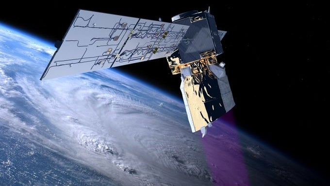 Esa-Satellit Aeolus vor dem assistierten Absturz. (Bild: Esa) Esa-Satellit Aeolus