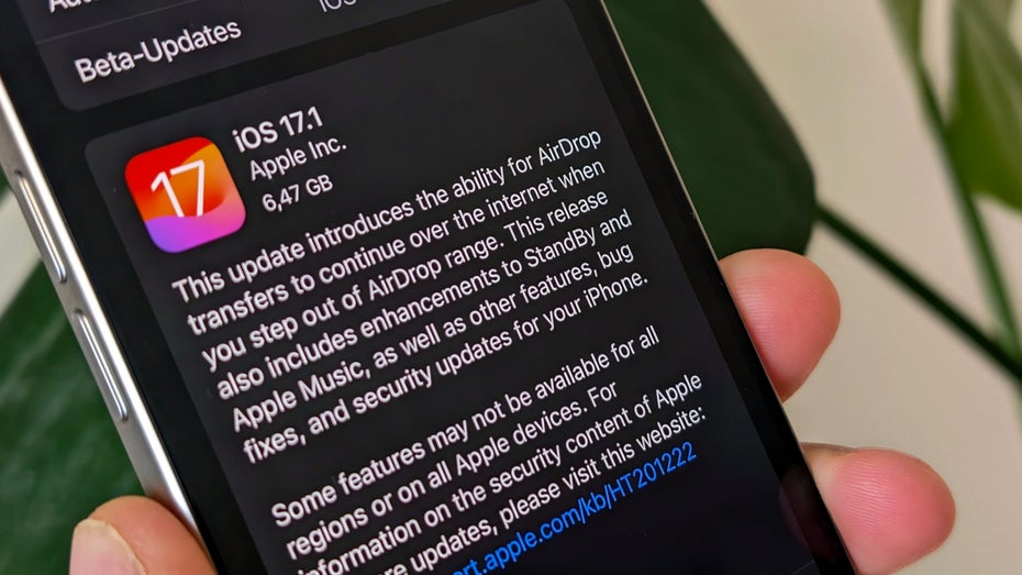 iOS 17.1 und watchOS 10.1 sind da: Aufgebohrtes Airdrop und Doppeltipp-Geste