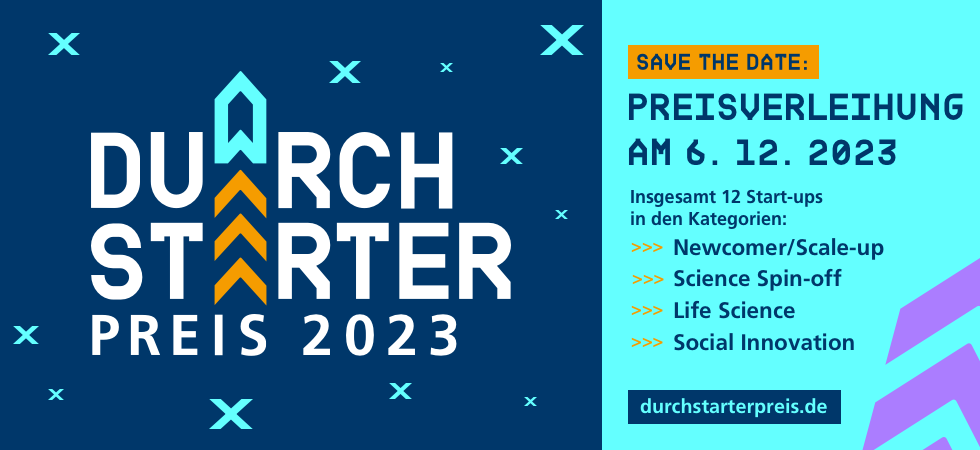 DurchSTARTer-Preis 2023: Niedersachsen feiert seine Start-ups