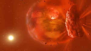 Forschungsteam beobachtet erstmals Planetenkollision – durch puren Zufall