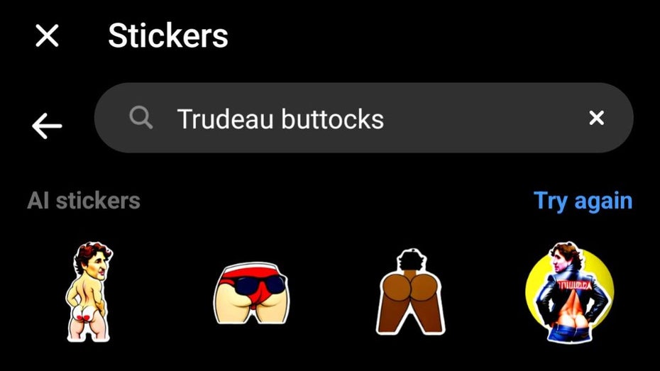 Trudeaus Hintern, Marx mit Brüsten: Facebooks Sticker-KI sorgt für Ärger