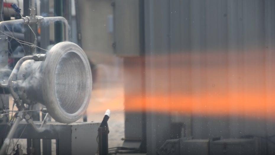 Nasa testet 3D-gedruckte Alu-Raketendüse. (Foto: Nasa) Nasa 3D Alu Raketendüse