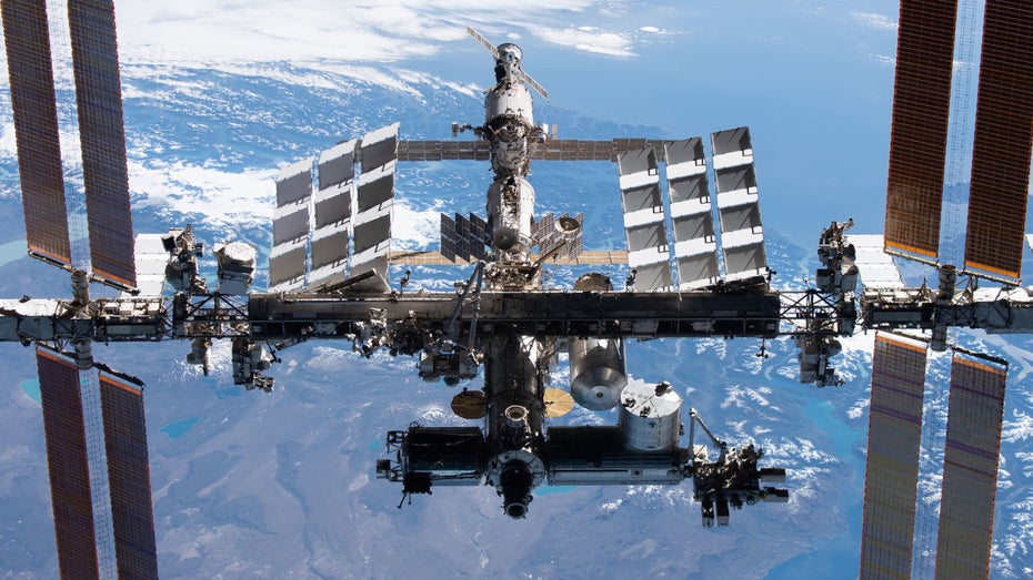 Die ISS ist von der Erde aus sichtbar. (Foto: Nasa) ISS-Tracker: Diese Nasa-App hilft euch, die Raumstation am Himmel zu entdecken