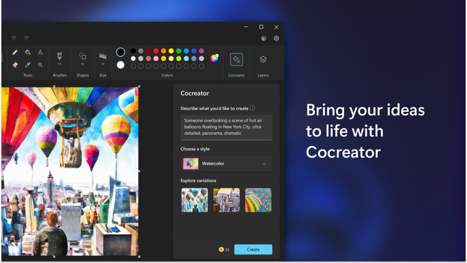 Windows 11: Cocreator bringt die Bild-KI Dall-E in Microsoft Paint