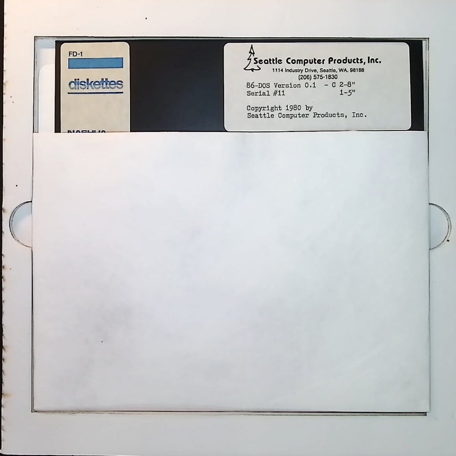 86-DOS Diskette